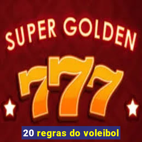 20 regras do voleibol